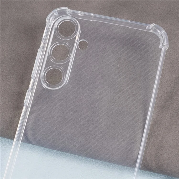 Capa para telefone Samsung Galaxy A56 5G, reforçada nos quatro cantos, anti-queda, em TPU transparente.