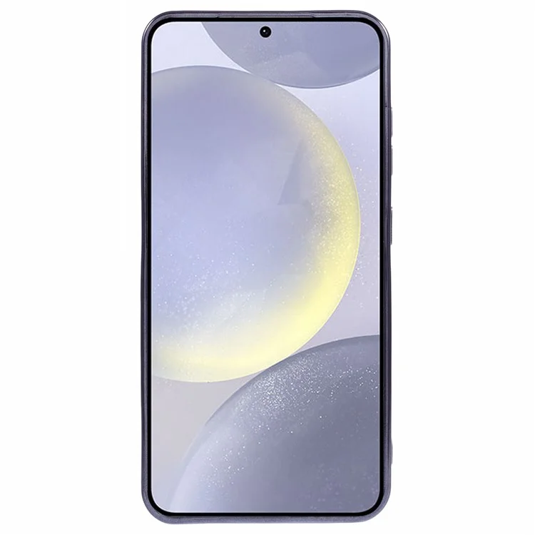 Étui pour Samsung Galaxy S24+ compatible avec MagSafe, couvercle de téléphone en TPU électroplaqué avec film pour objectif - Noir