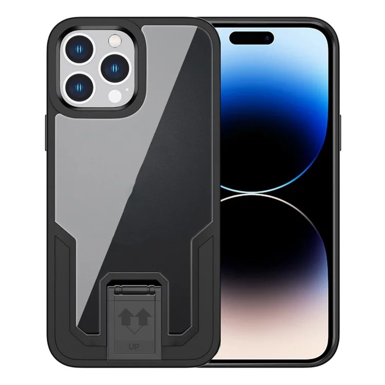 Anti-fall-telefonhülle Für Iphone 14 Pro Schockdicht Slim Case TPU Hard Pc-telefonabdeckung Mit Kickstand