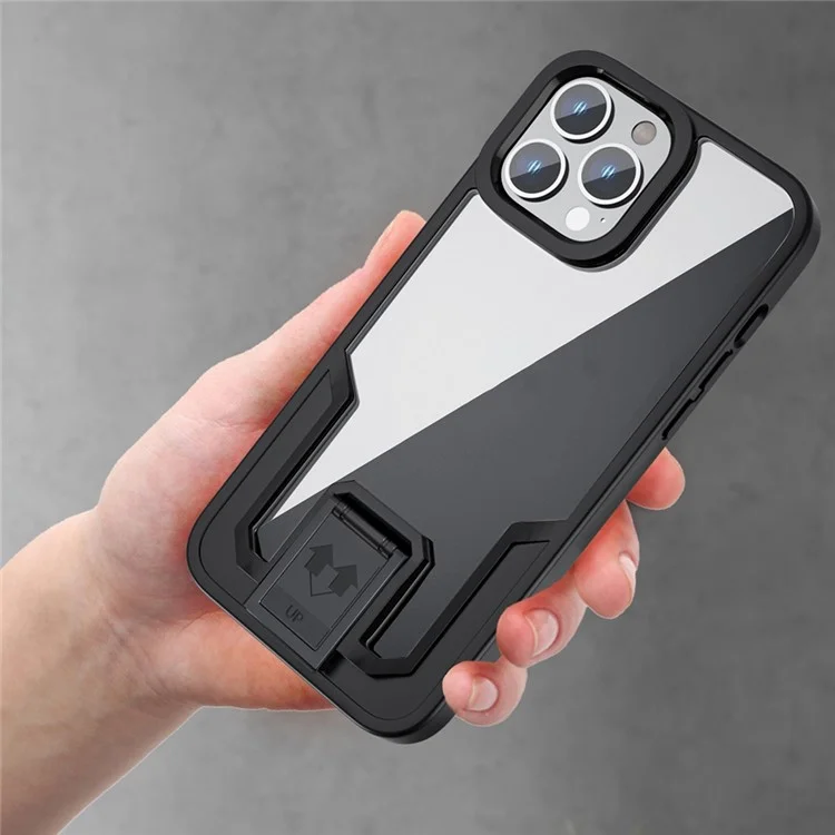 Anti-fall-telefonhülle Für Iphone 14 Pro Schockdicht Slim Case TPU Hard Pc-telefonabdeckung Mit Kickstand