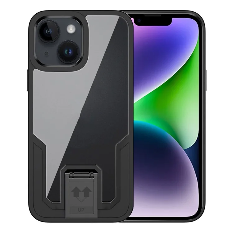 Kickstand-telefonhülle Für Iphone 14 Plus Schocksicheres Slim Case TPU Hard PC Anti-fall-telefonabdeckung
