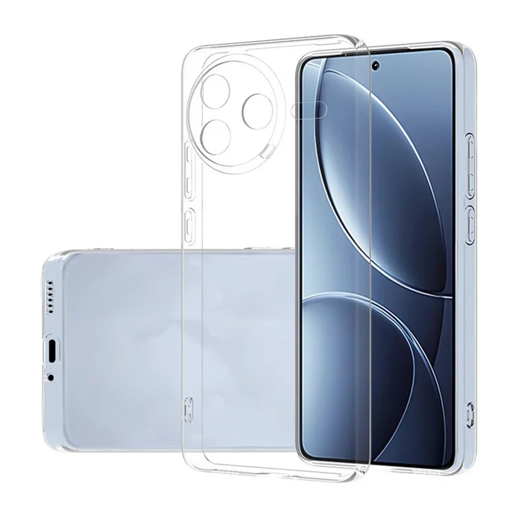 Прозрачный чехол для телефона Xiaomi Redmi K80 5G, ультратонкий и гибкий TPU-чехол на заднюю панель