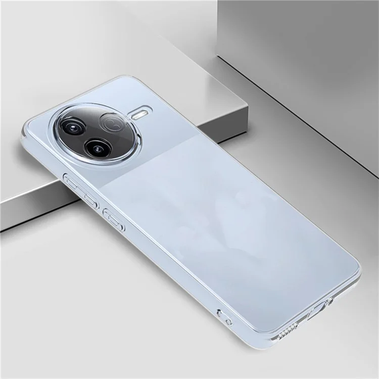 Прозрачный чехол для телефона Xiaomi Redmi K80 5G, ультратонкий и гибкий TPU-чехол на заднюю панель