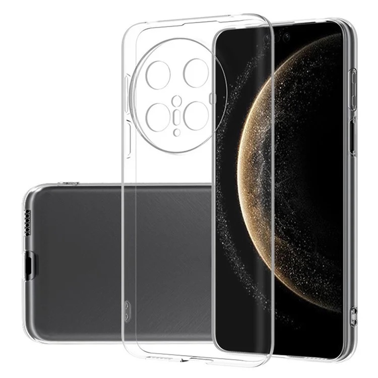 Coque de téléphone transparente ultra-fine et flexible en TPU pour Huawei Mate 70 Pro / Mate 70 Pro+