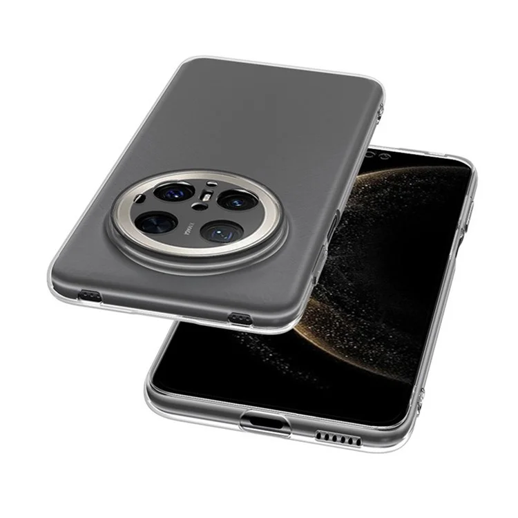 Coque de téléphone transparente ultra-fine et flexible en TPU pour Huawei Mate 70 Pro / Mate 70 Pro+