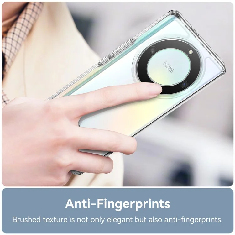 WANLONFENG MF-Serie für Honor X9a 5G Hülle TPU+Acryl Klare Handyhülle mit Panzerglas-Film