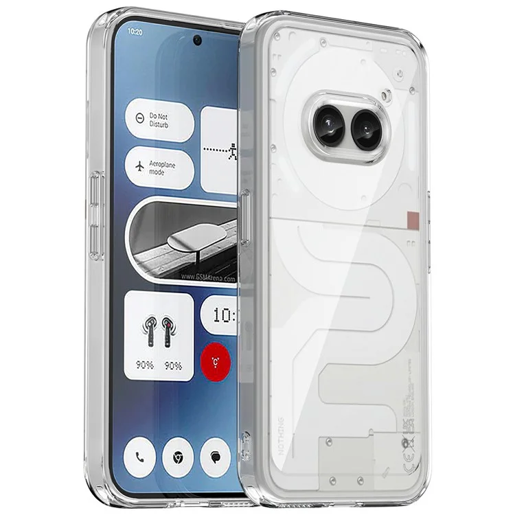 WANLONFENG MF-Serie für Nothing Phone (2a) Hülle TPU+Acryl Klare Handyhülle mit gehärtetem Glasfilm