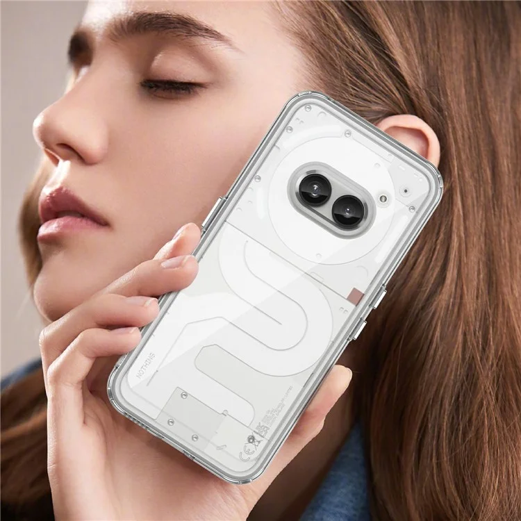 WANLONFENG MF-Serie für Nothing Phone (2a) Hülle TPU+Acryl Klare Handyhülle mit gehärtetem Glasfilm