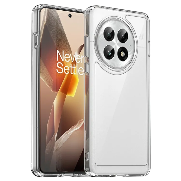 Чехол WANLONFENG MF Series для OnePlus 13, прозрачный чехол из ТПУ и акрила с защитной пленкой из закаленного стекла