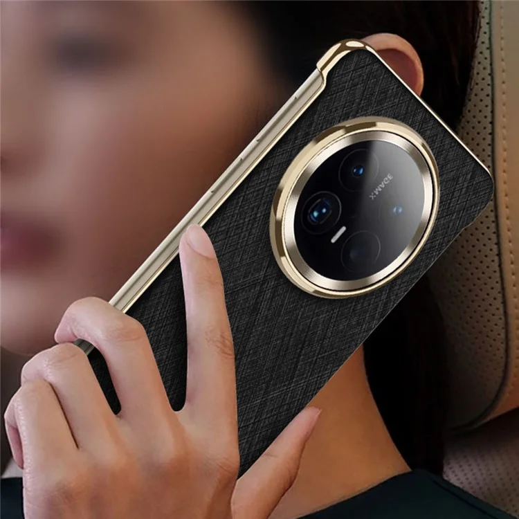 Coque pour Huawei Mate 70 Pro / 70 Pro+ compatible avec MagSafe, boîtier de téléphone plaqué - Noir
