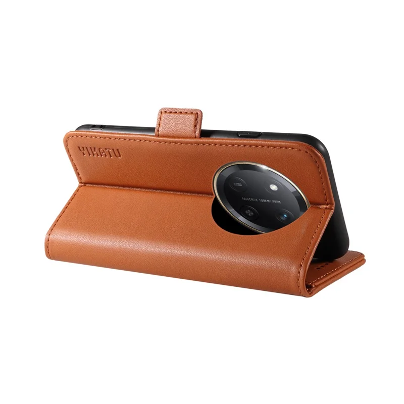YIKATU YK-003 For Honor X60 Pro 5G / Magic7 Lite 5G / X9c 5G Case Wallet Stand Leather Phone Cover - Brown