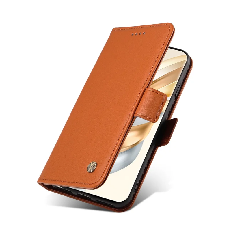 YIKATU YK-003 For Honor X60 Pro 5G / Magic7 Lite 5G / X9c 5G Case Wallet Stand Leather Phone Cover - Brown