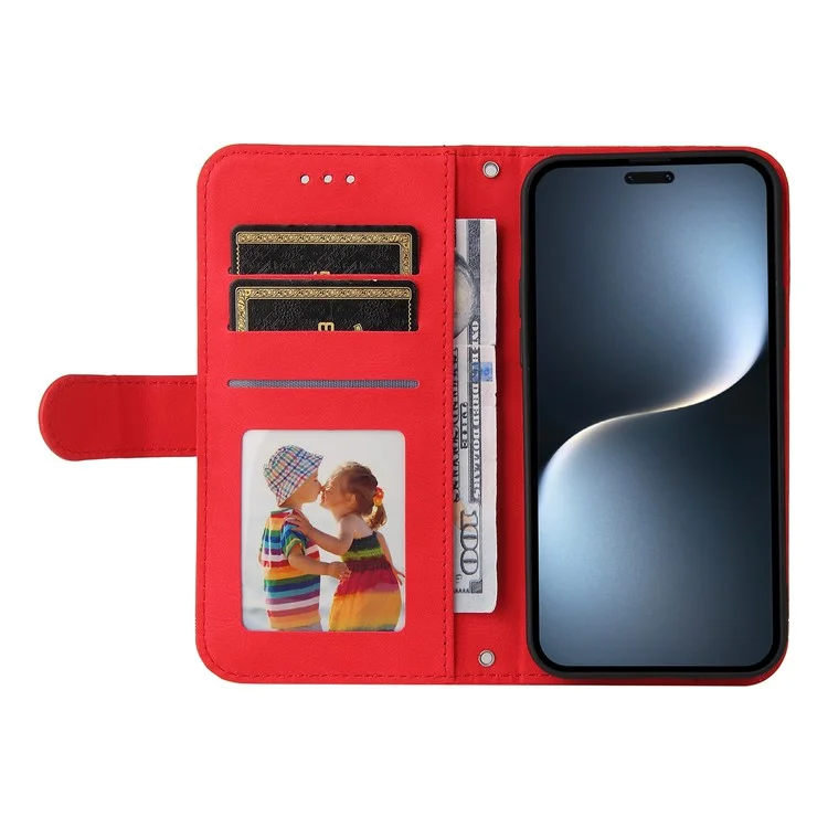 For Honor Magic7 Pro 5G Wallet Case Skin Touch Leather Phone Cover Tree Pattern Hardware - Red

Для чести Magic7 Pro 5G Кожаный чехол-книжка с узором в виде дерева - Красный