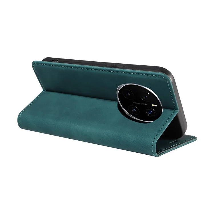 BETOPNICE 003 Étui portefeuille en cuir avec support pour Honor Magic7 Pro 5G - Vert