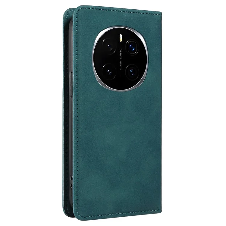 BETOPNICE 003 Étui portefeuille en cuir avec support pour Honor Magic7 Pro 5G - Vert