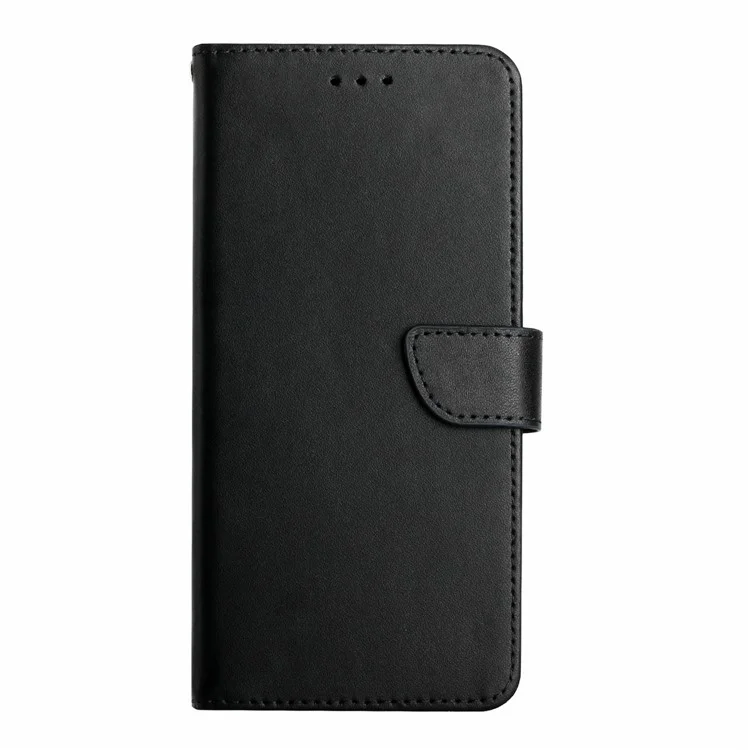 Custodia per Motorola Moto G Play (2025) 4G / G Power (2025) in vera pelle bovina con texture Nappa - Nero