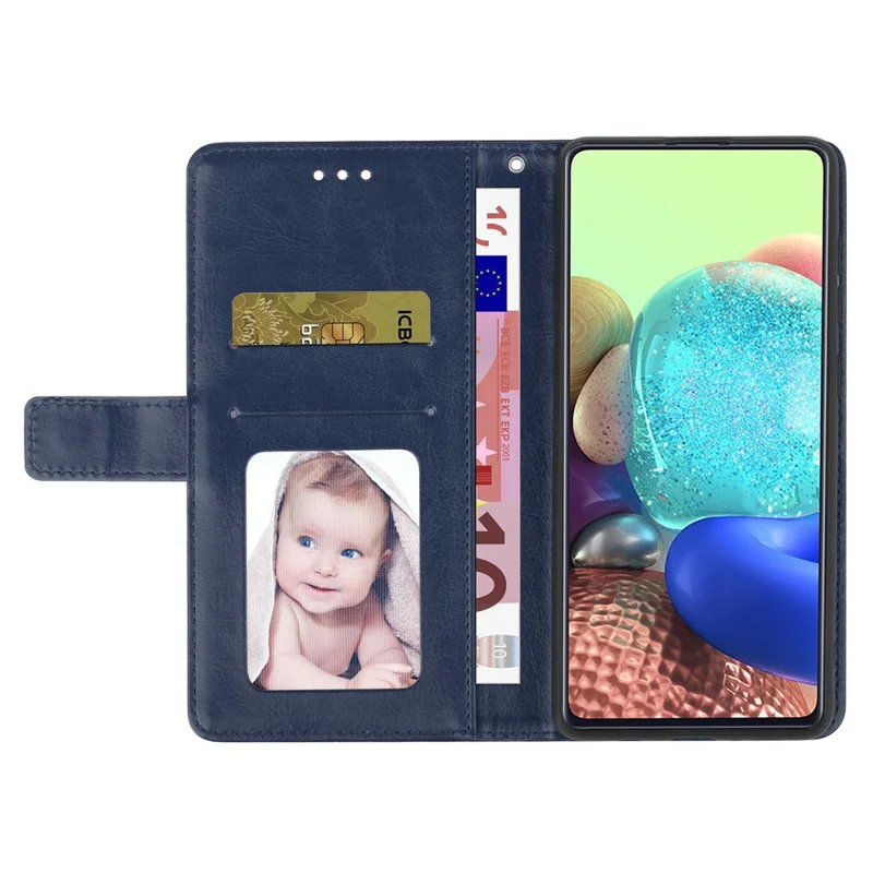 Funda para Motorola Moto G Play (2025) 4G / G Power (2025) con líneas en forma de Y y cuero estampado - Azul