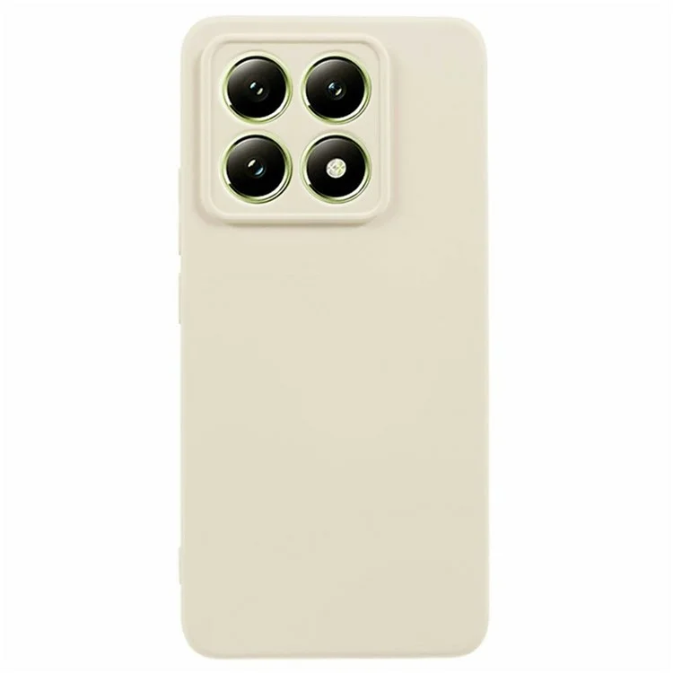 Custodia per Xiaomi 14T Pro della serie RB2 WANLONFENG, cover in TPU morbido con pellicola protettiva dello schermo - Bianco