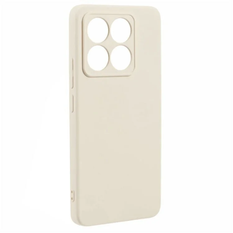Custodia per Xiaomi 14T Pro della serie RB2 WANLONFENG, cover in TPU morbido con pellicola protettiva dello schermo - Bianco