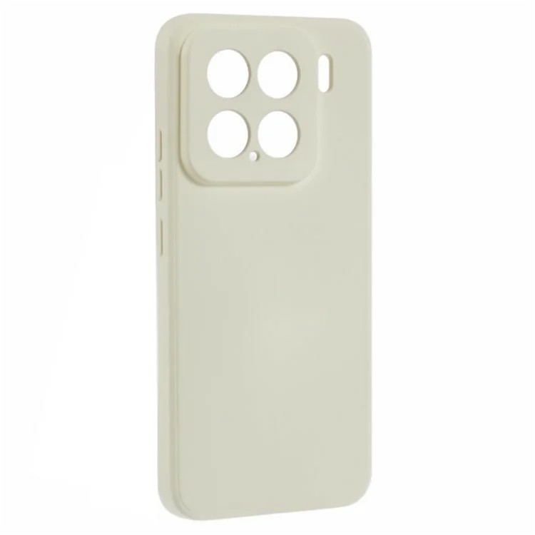 Funda de teléfono WANLONFENG RB2 Series para Xiaomi 15, de TPU suave con protector de pantalla - Blanco