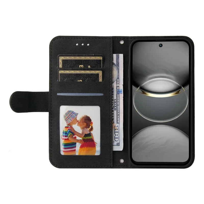 Funda de cuero con toque suave y diseño de árbol para TECNO Spark 30 Pro 4G, compatible con 4G - Negro
