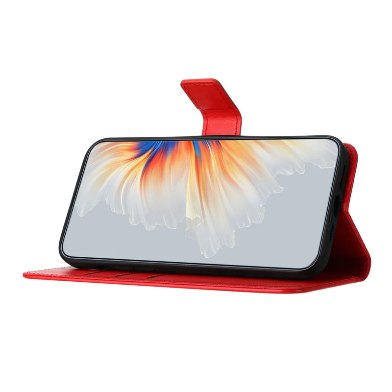 For Xiaomi 15 Leather Case with Card Slots Mandala Pattern Phone Cover Stand - Red