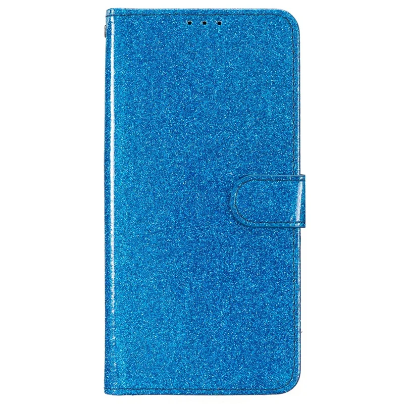 For Xiaomi 15 Pro Wallet Case Glitter Anti-Scratch Leather Phone Cover Stand - Blue