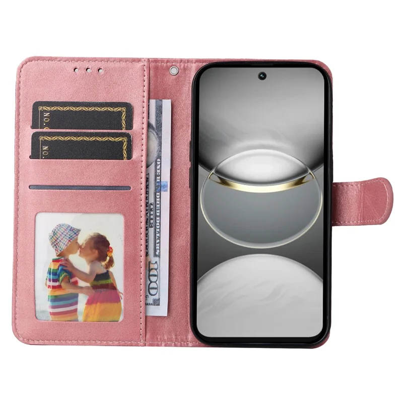 For TECNO Spark 30 4G Case Wallet PU Leather Folio Flip Phone Cover - Pink