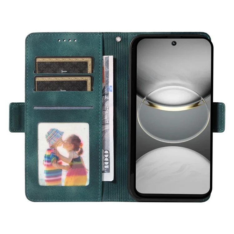Custodia in pelle PU per TECNO Spark 30 4G, cover per telefono con motivo a rombi e stelle - Verde