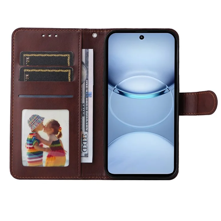 Für TECNO Spark 30 5G / Pova 6 Neo 5G Hülle Geldbörse PU-Leder Folio Flip Handyhülle - Braun