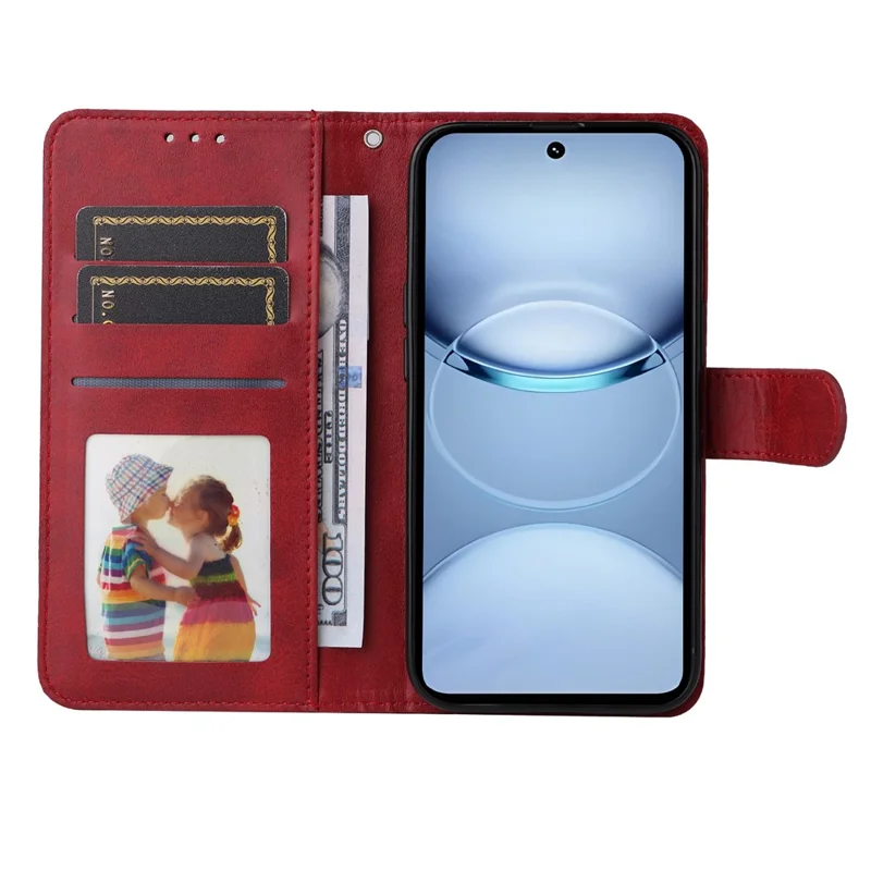 For TECNO Spark 30 5G / Pova 6 Neo 5G Case Wallet PU Leather Folio Flip Phone Cover - Red