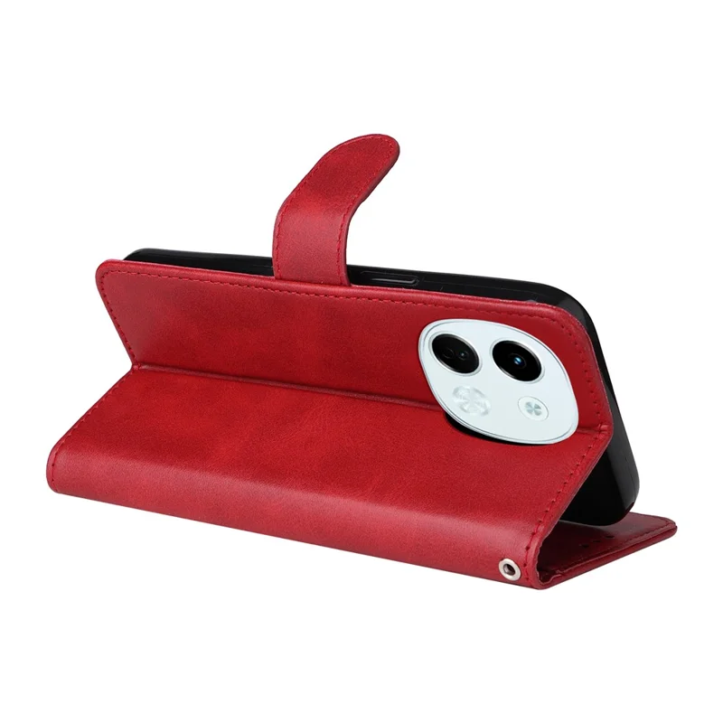 For TECNO Spark 30 5G / Pova 6 Neo 5G Case Wallet PU Leather Folio Flip Phone Cover - Red