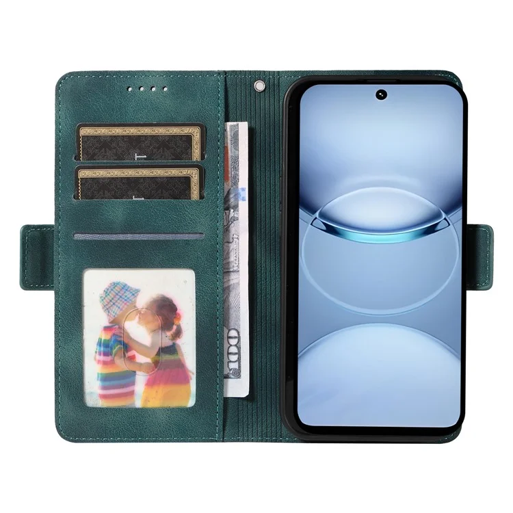 For TECNO Spark 30 5G / Pova 6 Neo 5G Case PU Leather Phone Cover Rhombus Starry Imprinted - Green