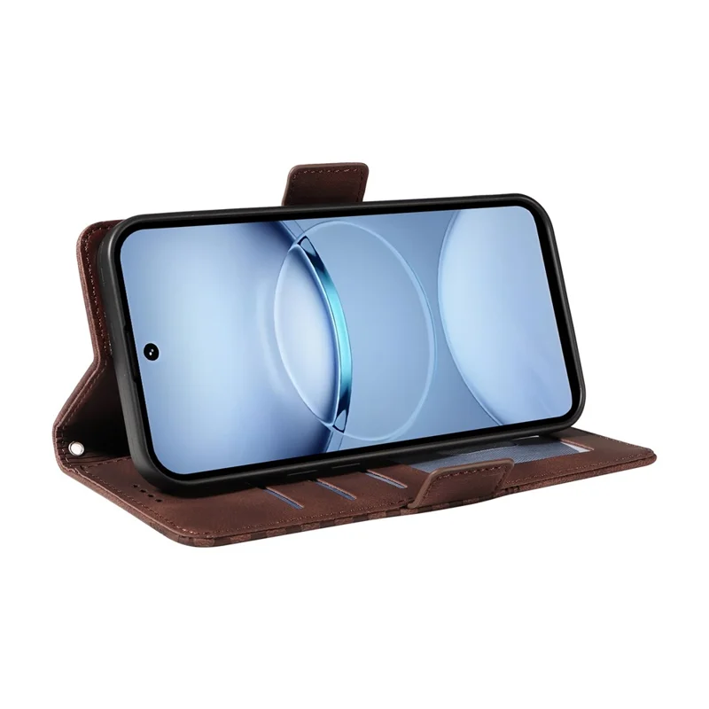 For TECNO Spark 30 5G / Pova 6 Neo 5G Case PU Leather Phone Cover Rhombus Starry Imprinted - Brown