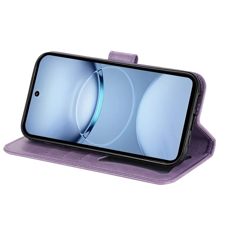 For TECNO Spark 30 5G / Pova 6 Neo 5G Case Floral Pattern PU Leather Wallet Stand Phone Cover - Purple