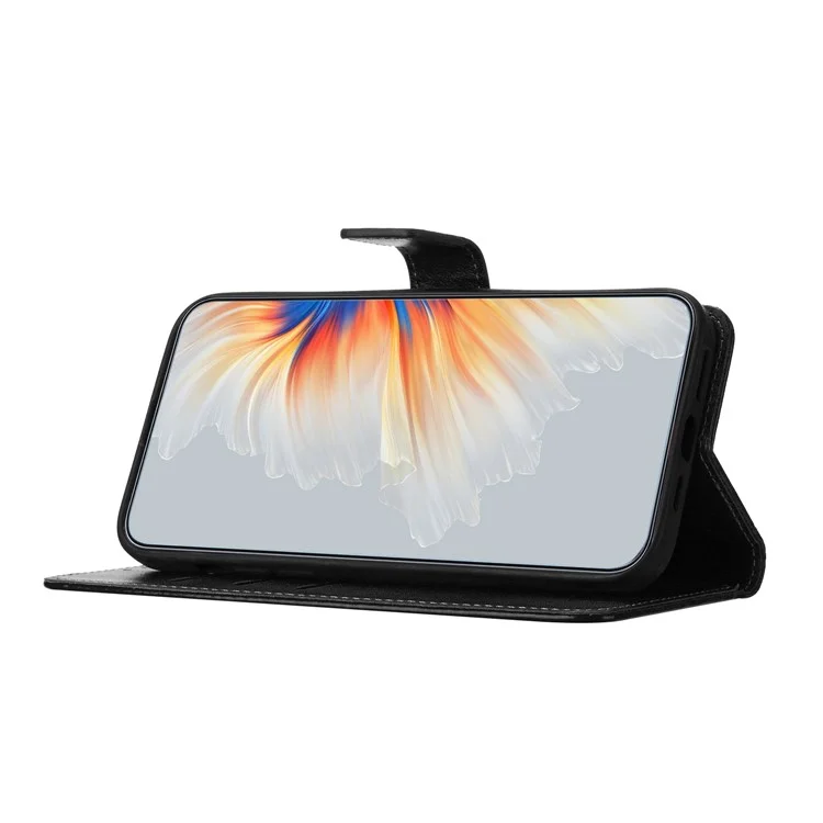 Étui en cuir avec emplacement pour cartes et motif mandala pour Motorola Moto G75 5G - Noir