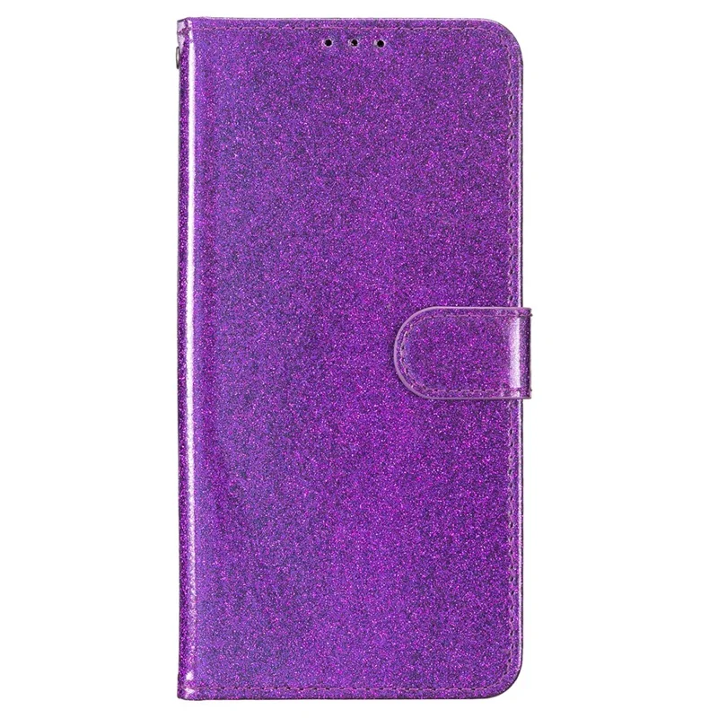 For Samsung Galaxy A17 5G / A17 4G / A26 5G Wallet Case Glitter Anti-Scratch Leather Phone Cover Stand - Purple