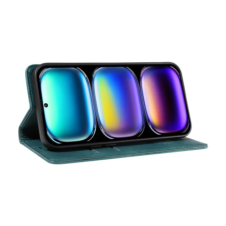 BETOPNICE 003 Leder-Handyhülle mit Ständer für Infinix Hot 50 Pro+ 4G - Grün