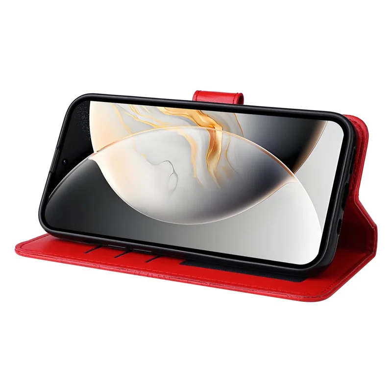 Étui portefeuille en cuir avec motif tournesol pour TECNO Camon 30S Pro 4G / Camon 30S 4G - Rouge