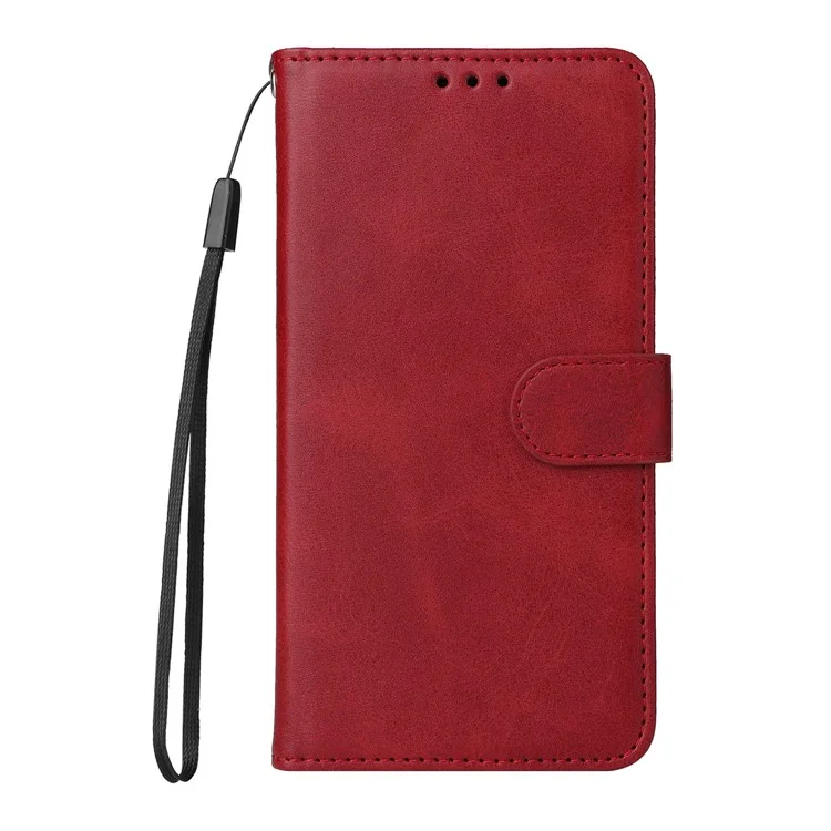For TECNO Camon 30S Pro 4G / Camon 30S 4G Case Wallet PU Leather Folio Flip Phone Cover - Red