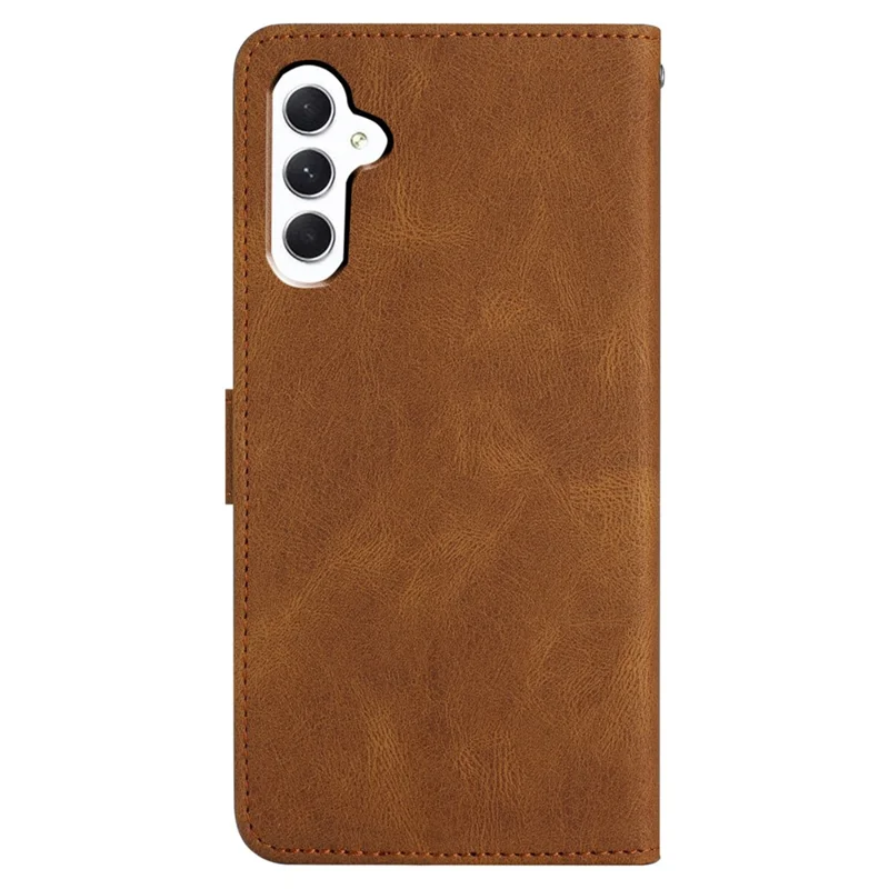 For Samsung Galaxy A17 5G / A17 4G / A26 5G Case Crazy Horse Texture PU Leather Wallet Stand Phone Cover - Brown