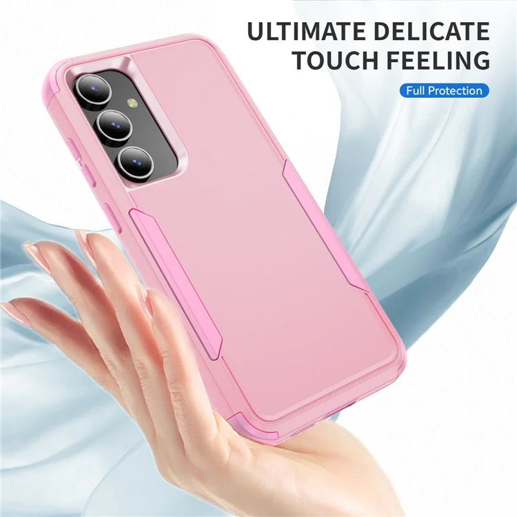 Étui pour Samsung Galaxy S25+ / S24+ 3 en 1 antichoc en TPU et PC - Rose