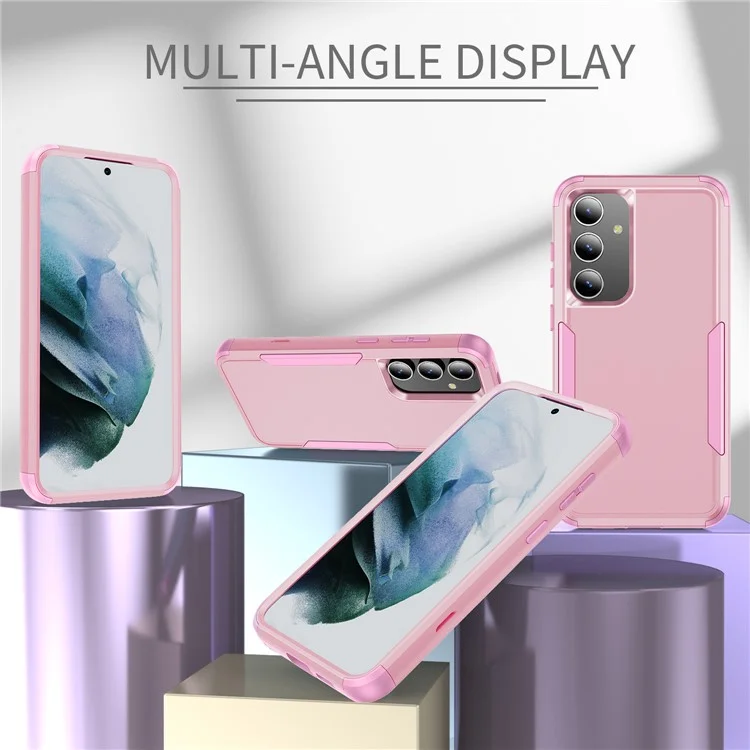 Étui pour Samsung Galaxy S25+ / S24+ 3 en 1 antichoc en TPU et PC - Rose