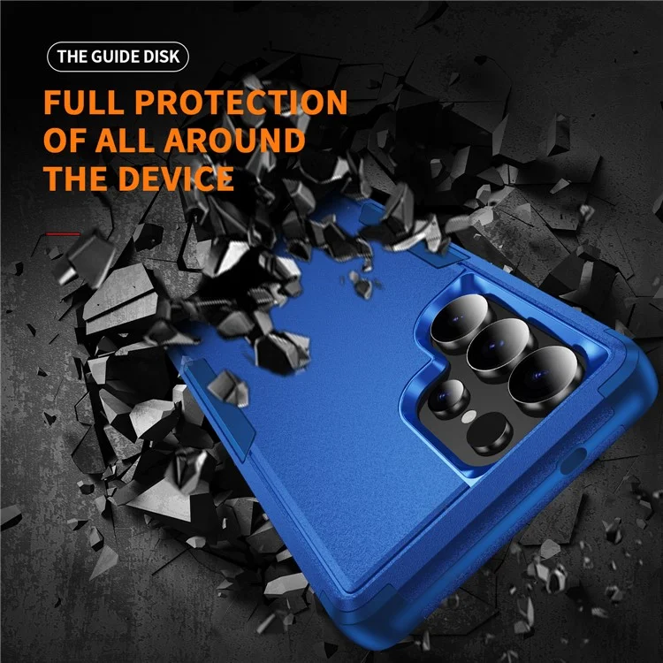 Coque pour Samsung Galaxy S25 Ultra 3 en 1 antichoc TPU PC - Saphir