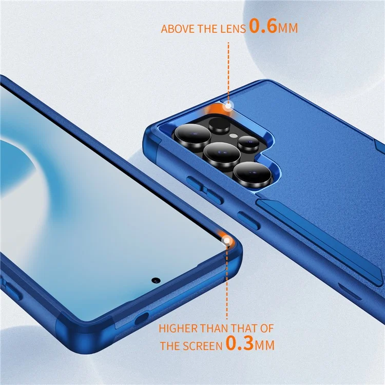 Coque pour Samsung Galaxy S25 Ultra 3 en 1 antichoc TPU PC - Saphir