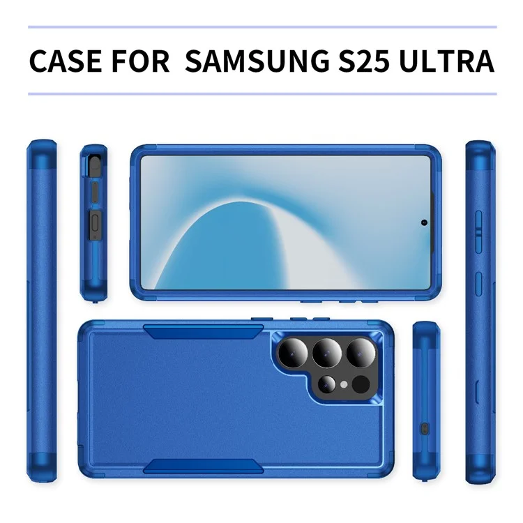 Coque pour Samsung Galaxy S25 Ultra 3 en 1 antichoc TPU PC - Saphir