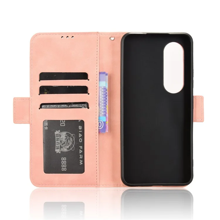 Für itel S25 4G Lederhülle Handytasche mit mehreren Kartenfächern - Pink