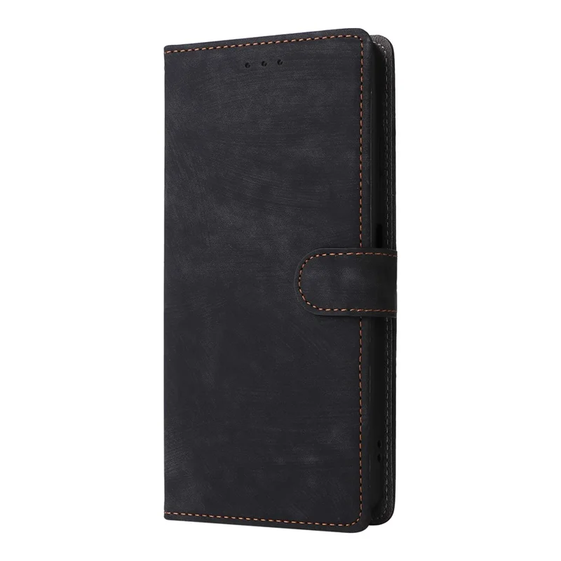 For Oukitel C58 Pro / C58 Wallet Case RFID Blocking PU Leather Cover Stand View - Black