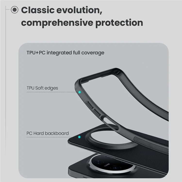 NILLKIN Frosted Shield Pro Hülle für Huawei Mate 70, matte PC+TPU Handyhülle