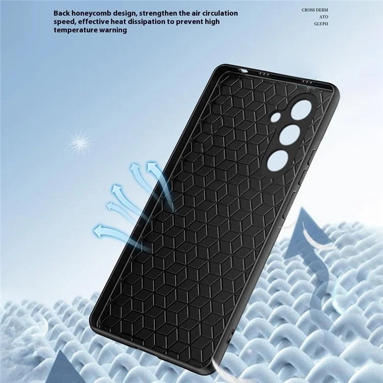 Für Samsung Galaxy A26 5G Hülle Cross Textur Leder + TPU Handyhülle mit Magnethalterung für Autos - Grün